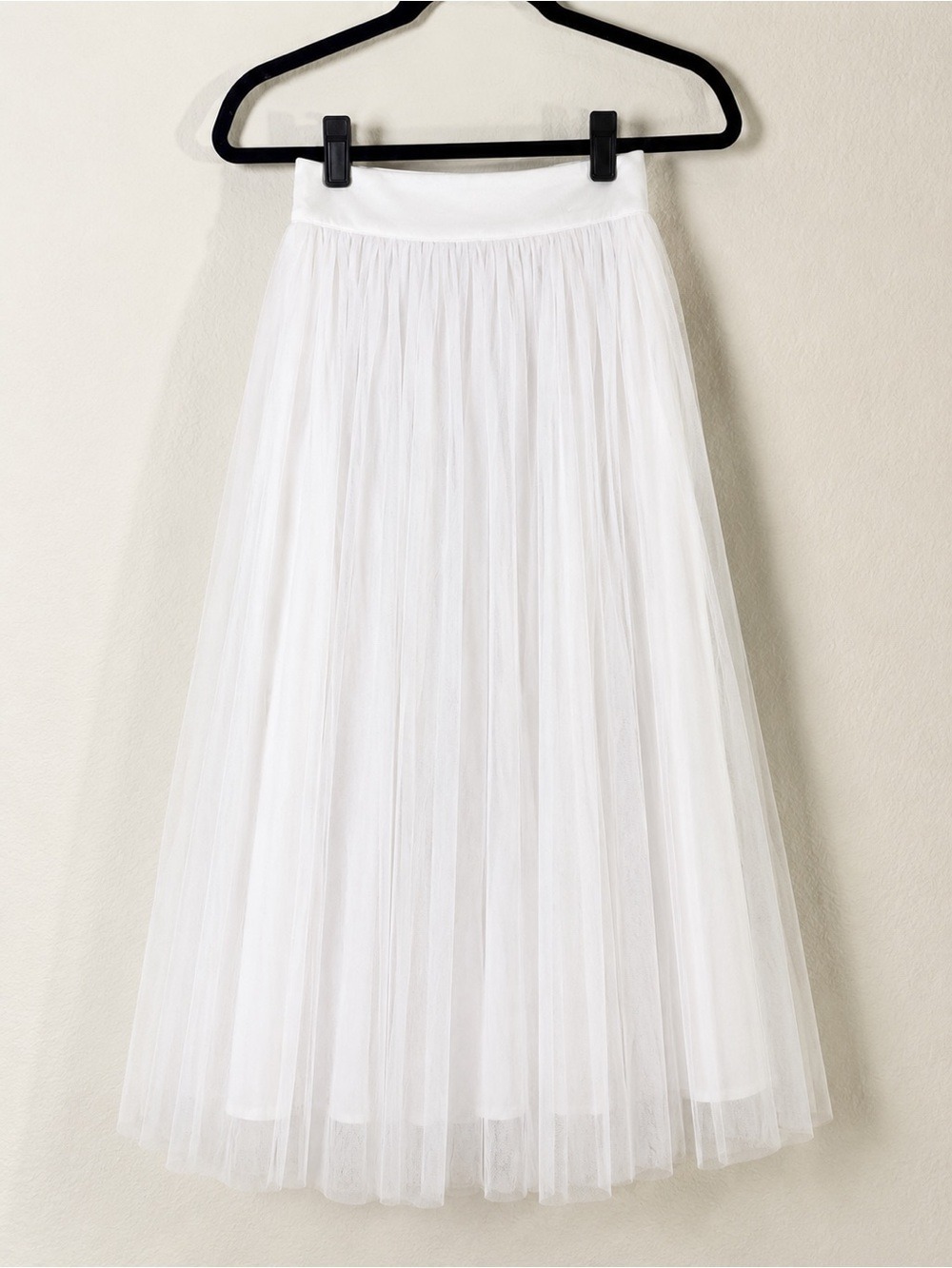 NWT Halara White Mesh Overlay Flowy Midi Tulle Skirt XS Balletcore - Picture 11 of 11